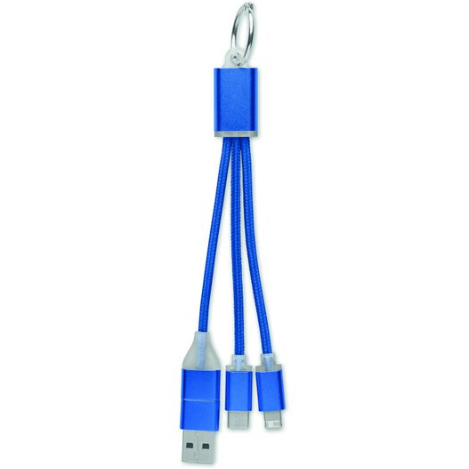 4in1 Ladekabel Typ C BLUE (picture 1)
