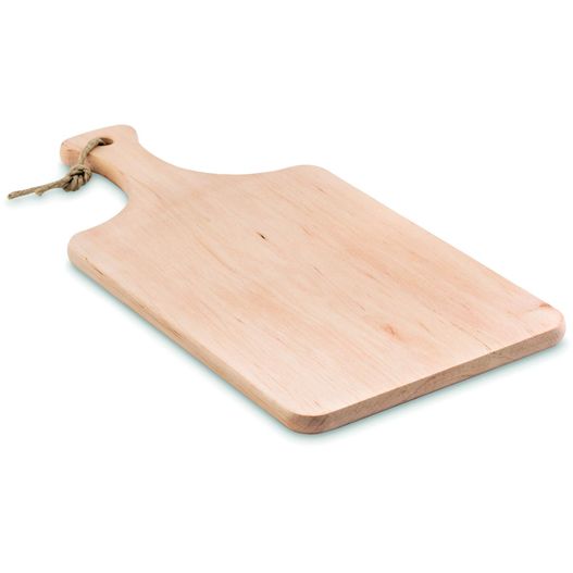 ein holzschneidebrett mit einem griff auf weißem hintergrund Schneidebrett aus Erlenholz ELLWOOD LUX (Bild 1)