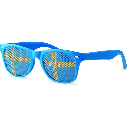 ein paar sonnenbrillen mit einem kreuz auf ihnen Fan Sonnenbrille FLAG FUN (Bild 1)