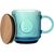 Gerippter Glasbecher 300ml VITRIO MUG (Bild 1)