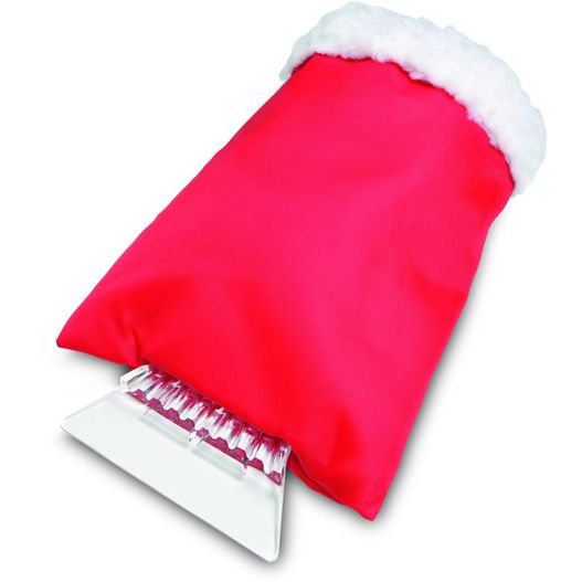 eine rote tasche mit einem weißen pelz darauf Eiskratzer WARMIX (Bild 1)