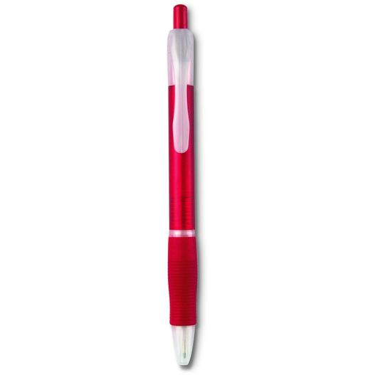 ein roter stift mit weißer spitze auf weißem hintergrund Kugelschreiber MANORS (Bild 1)
