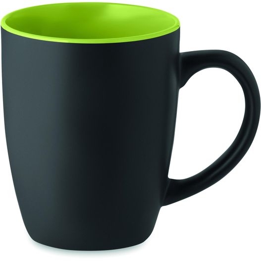eine schwarze und grüne kaffeebecher auf weißem hintergrund Kaffeebecher, matt 290 ml LIM (Bild 1)