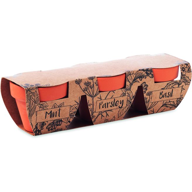 Produktabbildung Terracotta-Set Kräuter FLOWERPOT Terracotta-Set Kräuter FLOWERPOT