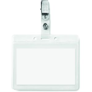 Transparente Kartenhülle CLIPBADGE