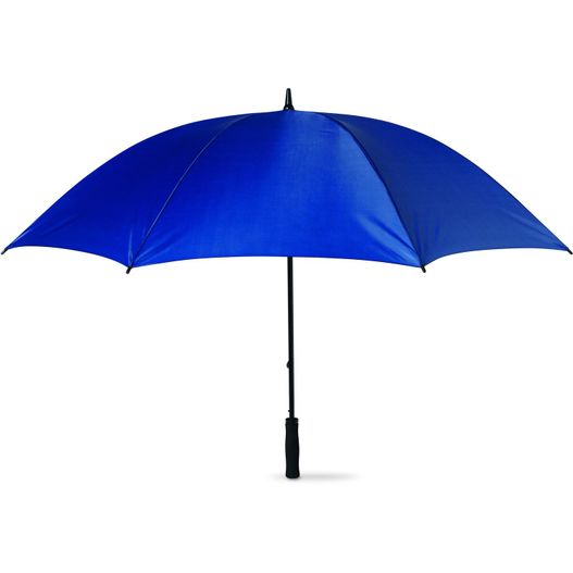 blauer regenschirm mit schwarzem griff auf weißem hintergrund Regenschirm mit Softgriff GRUSO (Bild 1)