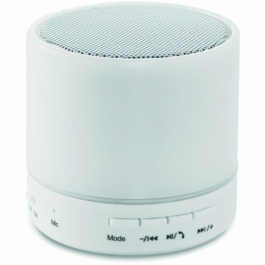 Wireless Lautsprecher LED ROUND WHITE (Bild 1)