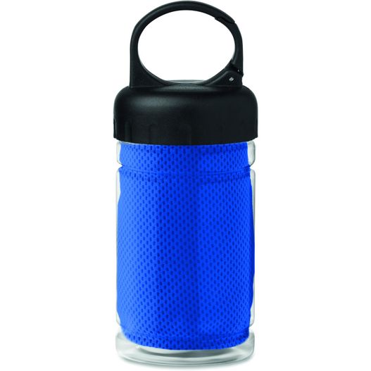 eine blaue wasserflasche mit schwarzem deckel Erfrischungs-Handtuch FRIS (Bild 1)