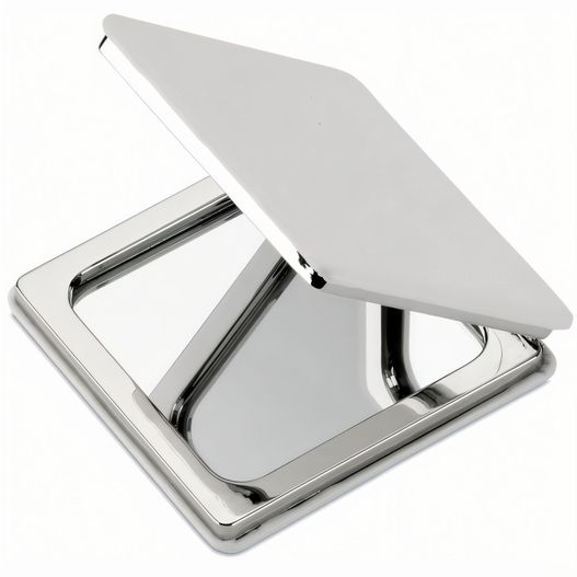 ein weißer toilettensitz mit deckel offen Make-up Spiegel GLOW (Bild 1)