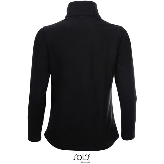 eine schwarze jacke mit einem kragen und einer langen ärmel RACE DAMEN JACKE 280g RACE WOMEN (Bild 1)