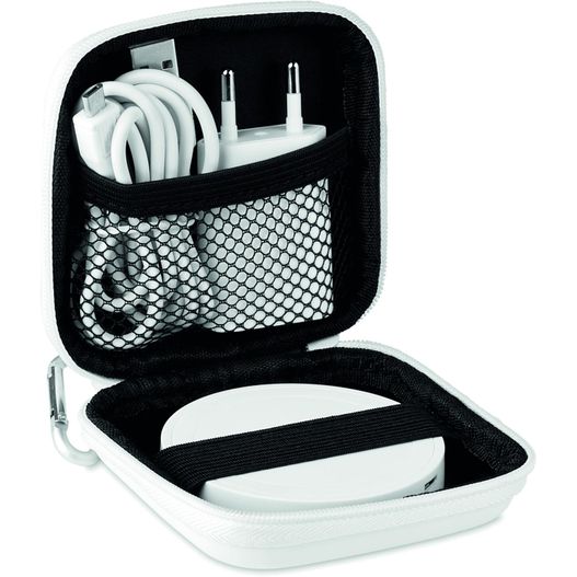 ein weißer fall mit einem bündel von kabeln darin Induktives Lade-Set WIRELESS PLATO SET (Bild 1)