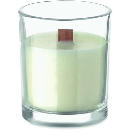 Kerze aus Pflanzenwachs 80 g KIVAS WOOD (Bild 1)