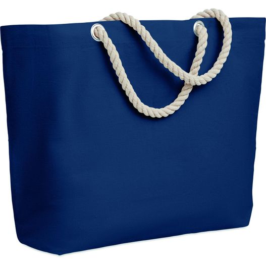 eine blaue tasche mit einem seilgriff Strandtasche mit Kordelgriff MENORCA (Bild 1)