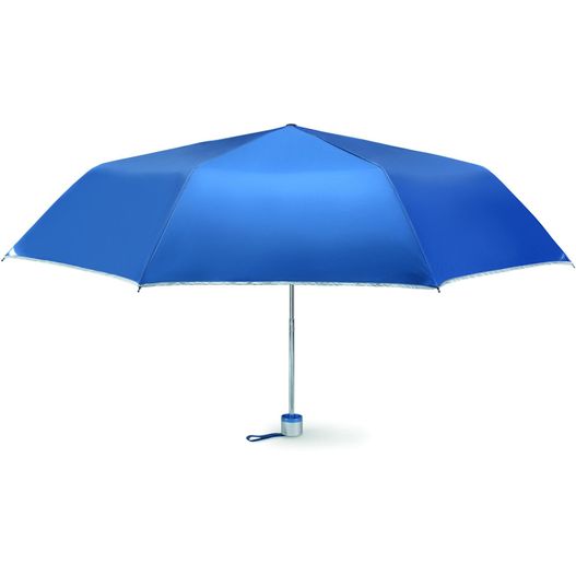 blauer regenschirm mit blauem griff auf weißem hintergrund Faltbarer Regenschirm CARDIF (Bild 1)