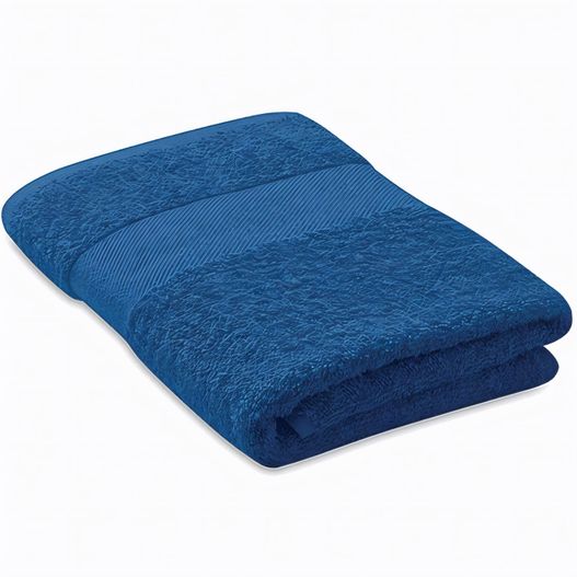 ein blaues handtuch auf einer weißen oberfläche gefaltet Handtuch Organic Cotton TERRY (Bild 1)