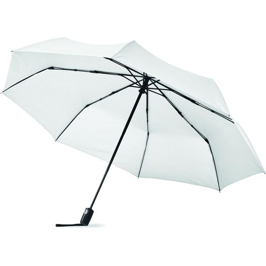 weißer regenschirm mit schwarzem griff auf weißem hintergrund Regenschirm 27" ROCHESTER (Bild 1)
