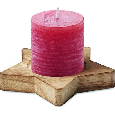 Kerze mit Halter LOTUS