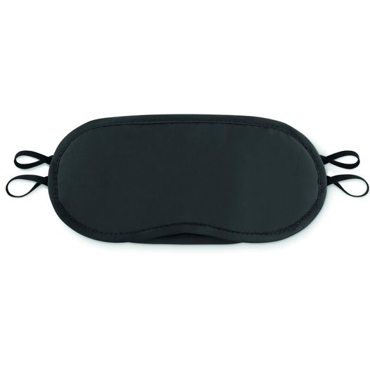 eine schwarze augenmaske mit einem schwarzen armband Schlafmaske BONNE NUIT (Bild 1)