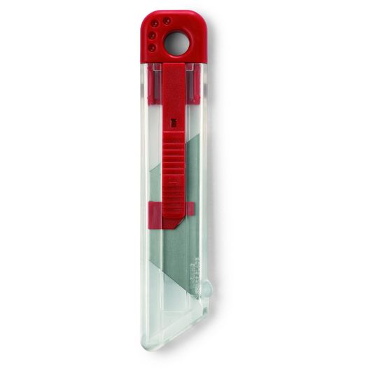 ein roter und grüner stift mit einem kunststoffgehäuse Einziehbares Cuttermesser HIGHCUT (Bild 1)