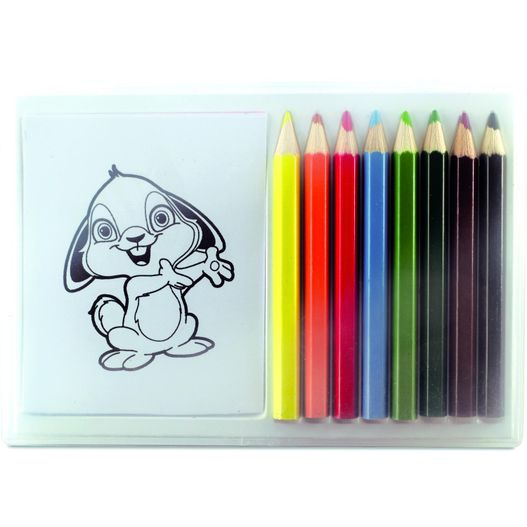eine bleistiftbox mit einer zeichnung eines hundes Buntstifte-Set RECREATION (Bild 1)