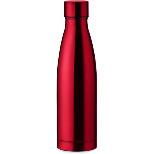 eine rote flasche mit schwarzem deckel Edelstahl Isolierflasche 500ml BELO BOTTLE (Bild 1)