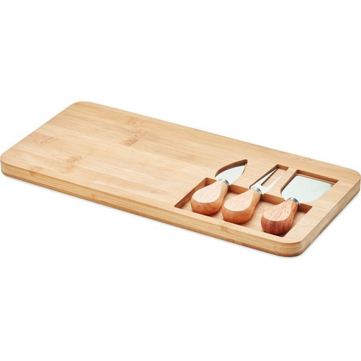 eine schneidplatte mit einem messer und einem messerhalter Käsebrett-Set GLENAVY (Bild 1)