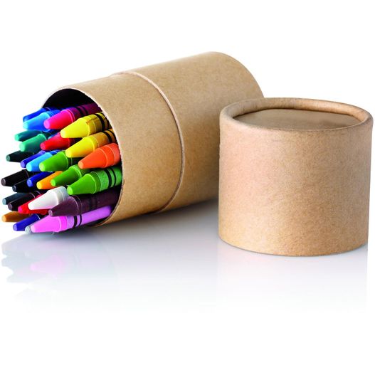 eine kiste von farbigen crayons und eine tasse crayons Wachsmalkreide 30-teilig STRIPER (Bild 1)