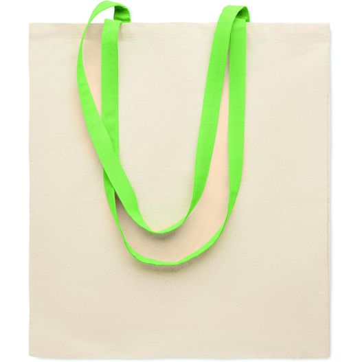 eine grüne tasche mit einem langen riemen darauf Einkaufstasche 140g/m² ZEVRA (Bild 1)