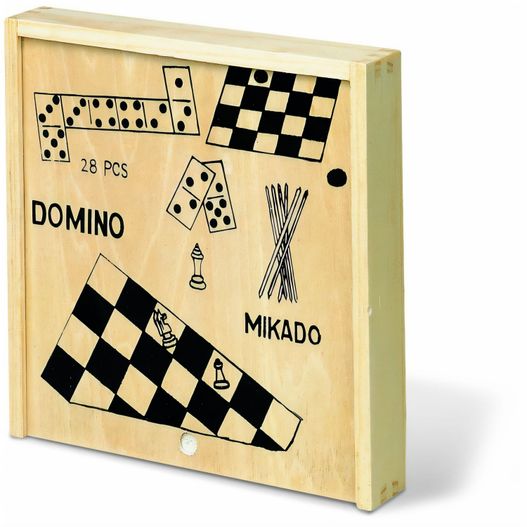 Spielesammlung in Holzbox TRIKES (Bild 1)