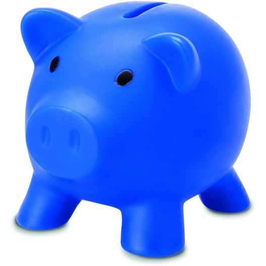 eine blaue schweinebank mit weißem hintergrund Sparschwein SOFTCO (Bild 1)