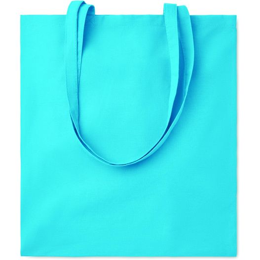 eine blaue einkaufstasche auf weißem hintergrund Boodschappentas 180 g/m² COTTONEL COLOUR ++ (Bild 1)