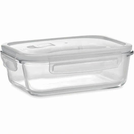 ein klarer behälter mit deckel auf weißem hintergrund Lunchbox Glas 900ml PRAGA LUNCHBOX (Bild 1)