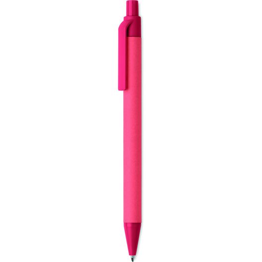 ein rosa stift mit einer schwarzen spitze auf einem weißen hintergrund Kugelschreiber Papier/Mais PLA CARTOON COLOURED (Bild 1)