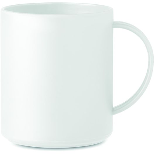 ein weißer kaffeebecher mit einem griff auf weißem hintergrund Kaffeebecher 300ml MO6256 MONDAY (Bild 1)