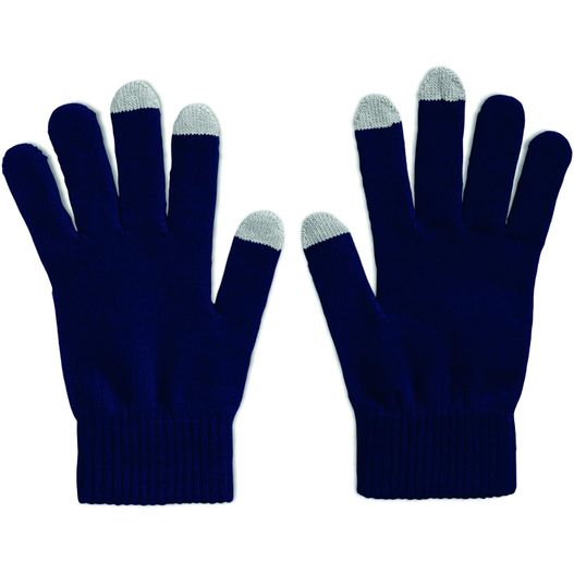 ein paar handschuhe mit weißen fingern Touchscreen-Handschuhe TACTO (Bild 1)