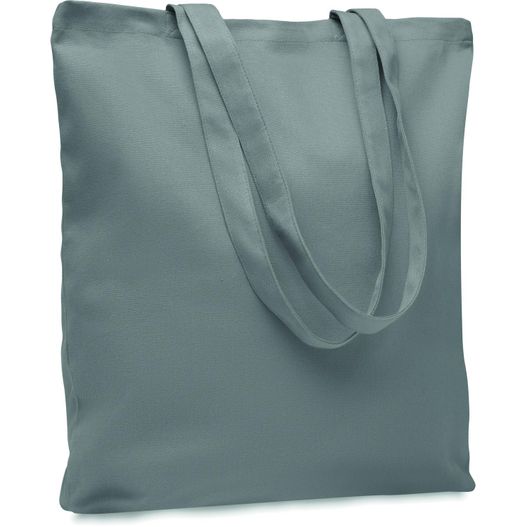 eine blaue tasche mit einem griff Einkaufstasche Canvas 270 g/m² RASSA COLOURED (Bild 1)