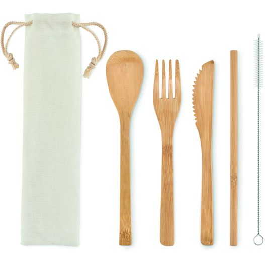 Besteck-Set Bambus SETSTRAW (Bild 1)