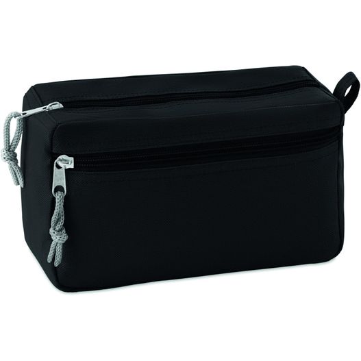 eine schwarze toilettentasche mit reißverschluss auf der seite Kosmetiktasche NEW & SMART (Bild 1)