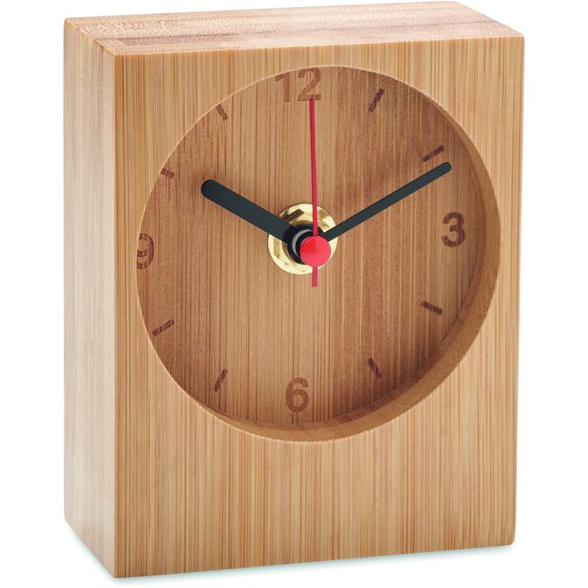 Produktabbildung Tischuhr aus Bambus CLAMBU Tischuhr aus Bambus CLAMBU
