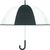 Transparenter Regenschirm 23" (⌀ 102cm), gebogener Griff. GOTA (Bild 1)