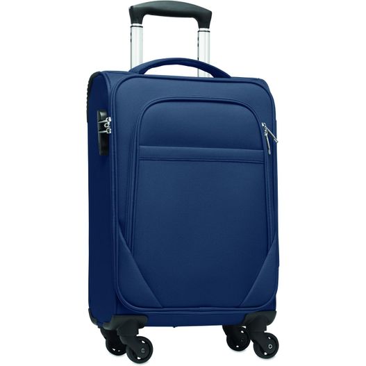 ein blauer koffer mit rädern auf weißem hintergrund Soft-Trolley 600D RPET VOYAGE (Bild 1)