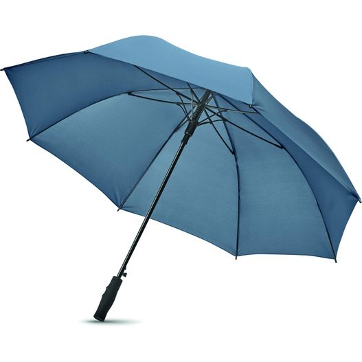 blauer regenschirm mit schwarzem griff auf weißem hintergrund Regenschirm mit ABS Griff GRUSA (Bild 1)