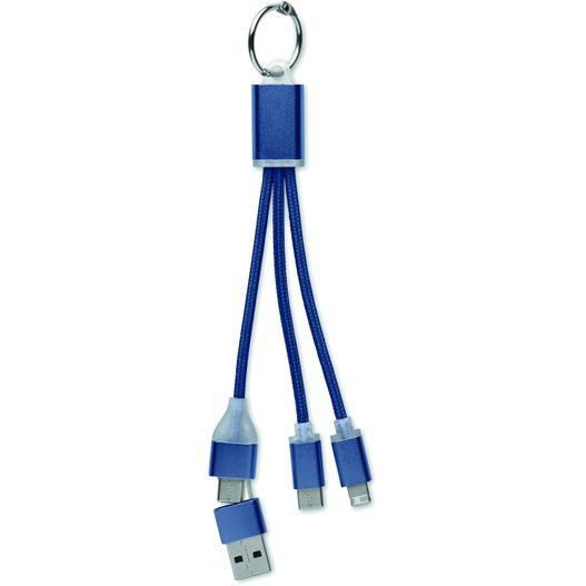 4in1 Ladekabel Typ C BLUE (Bild 1)