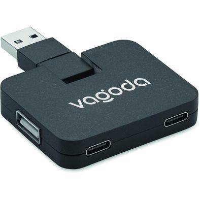 4 Port USB Hub SQUARE-C