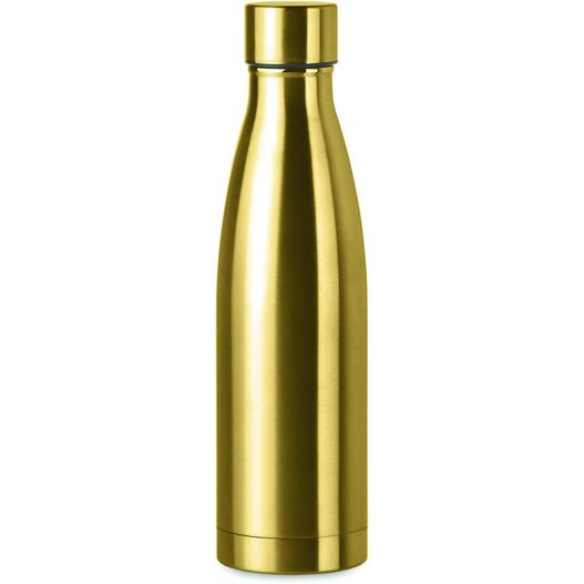 eine goldflasche mit schwarzem deckel Edelstahl Isolierflasche 500ml BELO BOTTLE (Bild 1)