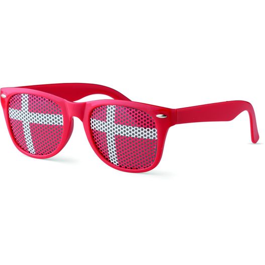 ein paar sonnenbrillen mit einem kreuz auf ihnen Fan Sonnenbrille FLAG FUN (Bild 1)