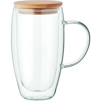 Doppelwandiger Glasbecher 450ml TEROL
