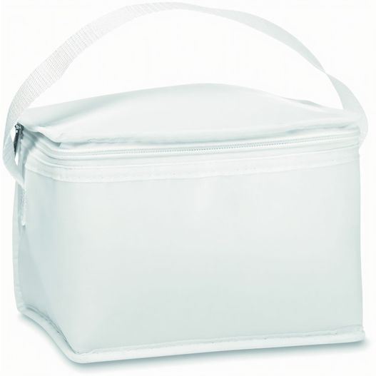 eine weiße tasche mit einem griff auf weißem hintergrund Kühltasche für Dosen CUBACOOL (Bild 1)