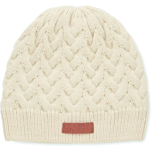 Mütze im Zopfstrickmuster RPET KATMAI (Bild 1)