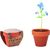 Terracotta-Topf Vergissmeinnich FORGET ME NOT (Bild 2)